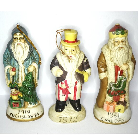 Santa Claus Through The Years Of Different Countries Figures Christmas Decor - Picture 3 of 4